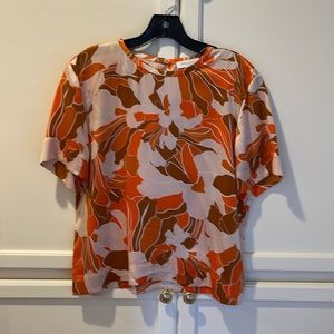 Equipment Femme short sleeve blouse.